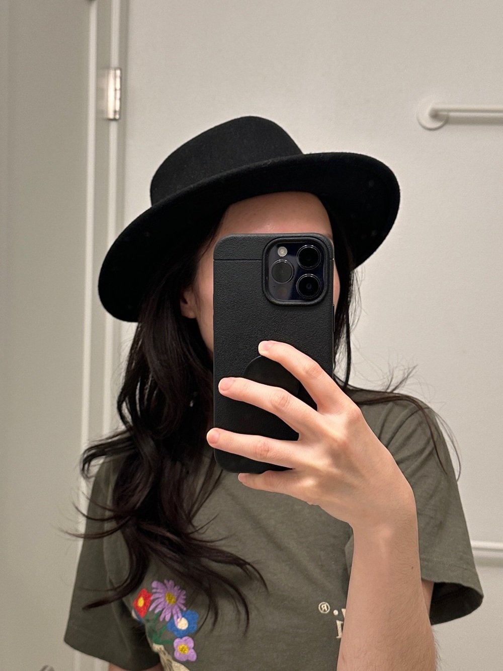 NWOT Ecote Black Wool Felt Hat